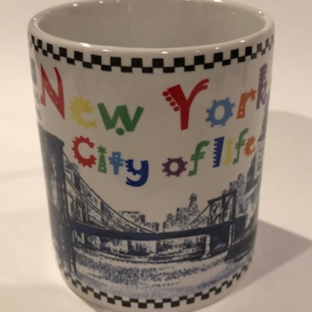 SCI NY Official Mug New Your City of Life White and Blue Coffee Mug